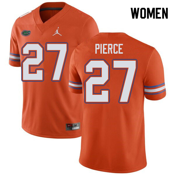 Jordan Brand Women #27 Dameon Pierce Florida Gators College Football Jerseys Sale-Orange - Click Image to Close